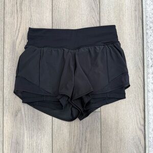 Lululemon Hotty Hot Short Women's 4 (Naked 4") Black Lined Stretch Biker
